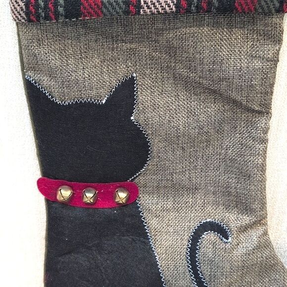 Giftcraft Cat Christmas Stocking NWT - Picture 3 of 9